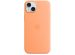 Apple Coque en silicone MagSafe iPhone 15 Plus - Orange Sorbet