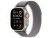 Apple Bracelet Trail Loop Apple Watch Series 1-9 / SE / Ultra (2) - 42/44/45/49 mm - Taille S/M - Vert / Gris