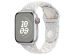 Apple Nike Sport Band Apple Watch Series 1-9 / SE - 38/40/41 mm - Taille S/M - Pure Platinum