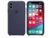 Apple Coque en silicone iPhone Xs / X - Midnight Blue