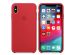 Apple Coque en silicone iPhone Xs Max - Rouge