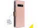 Accezz Étui de téléphone Wallet Samsung Galaxy S10 - Rose Champagne