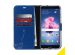 Accezz Étui de téléphone Wallet Huawei P Smart - Bleu
