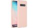 Accezz Coque Liquid Silicone Samsung Galaxy S10 - Rose