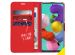 Accezz Étui de téléphone Wallet Samsung Galaxy A51 - Rouge
