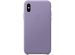 Apple Coque Leather iPhone Xs - Lilac