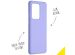 Accezz Coque Liquid Silicone Samsung Galaxy S20 Ultra - Violet