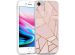 iMoshion Coque Design iPhone SE (2022 / 2020) / 8 / 7 / 6s - Pink Graphic