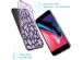 iMoshion Coque Design iPhone SE (2022 / 2020) / 8 / 7 /6s - Léopard - Violet
