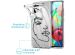 iMoshion Coque Design Samsung Galaxy A71 - Visage abstrait - Noir