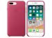 Apple Coque Leather iPhone 8 Plus / 7 Plus - Pink Fuchsia