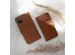 Selencia Étui de téléphone en cuir véritable iPhone 11 - Brun clair