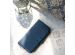 Selencia Étui de téléphone en cuir véritable Samsung Galaxy S8 - Bleu