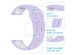 iMoshion Bracelet sportif en silicone Garmin Vivoactive 4L -Violet / Blanc