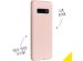 Accezz Coque Liquid Silicone Samsung Galaxy S10 Plus - Rose