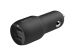 Belkin Boost↑Charge™ Dual USB Car Charger - 24W - Noir
