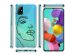 iMoshion Coque Design Samsung Galaxy A31 - Visage abstrait - Noir