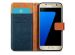 iMoshion Étui de téléphone portefeuille Canvas Luxe Galaxy S7 - Bleu