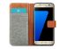 iMoshion Étui de téléphone portefeuille Canvas Luxe Galaxy S7 - Gris
