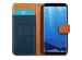 iMoshion Étui de téléphone portefeuille Canvas Luxe Galaxy S8 - Bleu