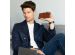 Selencia Étui de téléphone portefeuille en cuir véritable Samsung Galaxy S20 FE