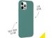 Accezz Coque Liquid Silicone iPhone 12 (Pro) - Vert foncé
