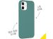 Accezz Coque Liquid Silicone iPhone 12 Mini - Vert foncé