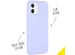 Accezz Coque Liquid Silicone iPhone 12 Mini - Violet