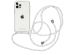 iMoshion Coque avec cordon iPhone 12 (Pro) - Blanc / Argent