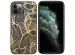 iMoshion Coque Design iPhone 12 Pro Max - Feuilles / Noir
