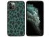 iMoshion Coque Design iPhone 12 Pro Max - Léopard - Vert / Noir