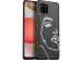 iMoshion Coque Design Samsung Galaxy A42 - Visage abstrait - Blanc