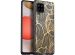 iMoshion Coque Design Samsung Galaxy A42 - Feuilles / Noir