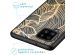 iMoshion Coque Design Samsung Galaxy A42 - Feuilles / Noir