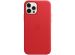 Apple Coque Leather MagSafe iPhone 12 (Pro) - Red