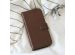 Selencia Étui de téléphone portefeuille en cuir véritable Huawei Y6 (2018) - Brun