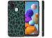 iMoshion Coque Design Samsung Galaxy A21s - Green Leopard