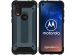 iMoshion Coque Rugged Xtreme Motorola One Vision - Bleu foncé
