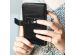 Selencia Étui de téléphone portefeuille en cuir véritable Motorola Moto G6 Plus