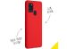 Accezz Coque Liquid Silicone Samsung Galaxy A21s - Rouge