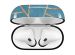 iMoshion Coque Hardcover Design AirPods 1 / 2 - Blue Graphic