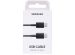Samsung Câble USB-C vers USB-C - 3A - 1 mètre - Noir