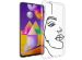 iMoshion Coque Design Samsung Galaxy M31s - Visage abstrait - Noir