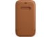 Apple Sacoche en cuir MagSafe iPhone 12 (Pro) - Saddle Brown