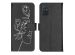 iMoshion Coque silicone design Galaxy A71 - Woman Flower Black