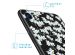 iMoshion Coque Design iPhone SE (2022 / 2020) / 8 / 7  - Fleur - Blanc /Noir