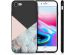 iMoshion Coque Design iPhone SE (2022 / 2020) / 8 / 7 - Marbre - Rose / Noir
