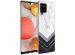 iMoshion Coque Design Samsung Galaxy A42 - Marbre - Blanc / Noir