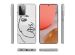 iMoshion Coque Design Samsung Galaxy A72 - Visage abstrait - Noir