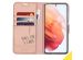 Accezz Étui de téléphone Wallet Samsung Galaxy S21 - Rose champagne
